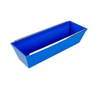 FLCPJGV Paint Tray Multifunctional Painting Box 14 Inch Mud Pan Mixing Cement Mortar Plastering Putty Rustproof Easy Clean Sheared Edges Suitable for Home Use, Blue