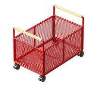 FLCPJGV Rolling Storage Cart, Mobile Shelf, Under Desk Toy Storage Box, 30cmx48cmx30cm