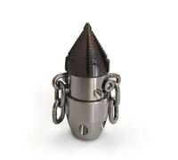 FLCPJGV Rotating Drain Cleaner Sewer Nozzle High Pressure Drain Nozzle Pipe Cleaner Jetting Head with Rotating Top and Side, 3/8 Inch, Internal Thread 40L/Min Quenched Head