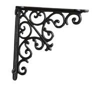 FLCPJGV Shelf Bracket Corner Brace Angle Bracket Wall Mount Shelf Angle Stable Support in Antique Look with Mounting Material for Wall Decoration in, L