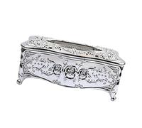 FLCPJGV Tissue Holder Acrylic Electroplating Retro Vintage Tissue Box Acrylic Napkin Paper Cover Holder, Desk Decorative Napkin Organizer for Bathroom Bedroom Office and Car, Silver