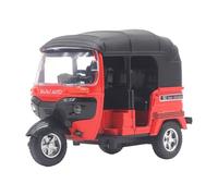 FLCPJGV Tricycle Model 1:14, Vintage Toy with Light And Sound, Decorative Miniature Figurine for Birthday Gift, Office, House, Red