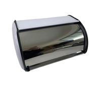 FLCPJGV Vintage Bread Container with Roll for Kitchen Storage, White