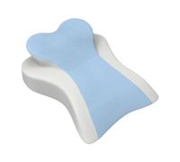 FLCPJGV Wedge Prone Pillow Offering Memory Foam Comfort for Back Legs Support While Facing Down, Blue White
