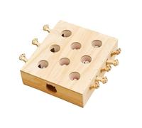 FLCPJGV Whack A Cat Toy Wooden Maze Game As An Activity Cat Accessory with Chasing Game for House Cats Promotes Exercise And Curiosity, 8 Holes