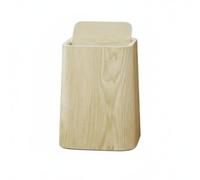 FLCPJGV Wooden Waste Basket with Efficient Double-Layer Contemporary Square Garbage Bin Impact-Resistant PP Modern Trash Can Suitable for Living Room Bedroom Office, Wood, M A
