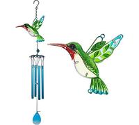 FLCSIed Wind Chime Indoor/Outdoor - Waterproof for Gold Aluminum Tube Handmade Metal Music Wind Chime, Mobile Romantic Wind-Bell for Home, Party, Festival Decor, Garden Decoration (Green)