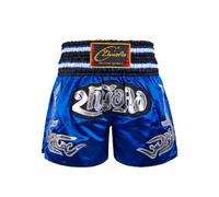 Fldy Kids Boxing Trunks Boy Muay Thai Boxing Shorts Fight Training Shorts Grappling Martial Arts Kickboxing Shorts Blue 9-10 Years