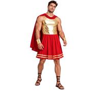 Fldy Men Knight Warrior Uniforms Ancient Gr ostume | Mr Toga Costume,Medieval Warrior Outfits,Mythology Themed Cosplay Outfit,Ancient Roman Soldier Costume,Egyptian Robe