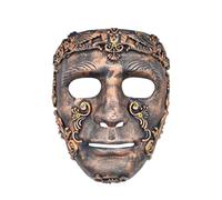 Fldy Vintage Full Face Unique Soldier Warrior Mask Vintage Inspired Accessory Masks for Halloween Coffee 1 One Size
