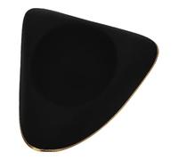 Fldy Vintage Style Colonial Tricorn Hat Distressed Felt Pirate Hat for Adult Costumes Halloween Party And Cosplay Events Black Gold One Size