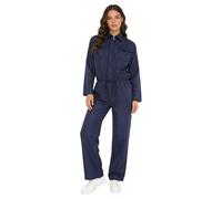 Fldy Womens Adult Work Overalls Boiler Suit Warehouse Garages Coveralls Mechanic Uniform Workerwear Navy Blue XXL