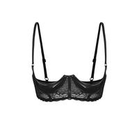 Fldy Womens Sexy Half Cup Bra Open Nipple Lingerie Bra Top Patent Leather Underwired Unlined Brassiere Black C XL