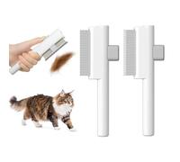 Flea Comb - 2Pcs Flea Comb for Cats, Cat Flea Comb, Flea Comb for Dogs, Flea Comb for Cats Dogs Flea Combs, Cat Comb Dog Combs Set, for Removing Fleas, Ticks, Tear Stains, Dandruff