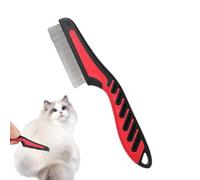 Flea Comb| Double Row Flea Lice Tear Stain Remover| Flea Removal Grooming Comb for Cats & Dogs| Fine Teeth Pet Comb Effectively Removes Fleas, Lice and Others While Protecting Your Pet's Health|