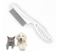 Flea Comb for Cats Dogs Flea Combs for Long Hair, Pet Comb Grooming Comb for Removing Fleas, Ticks, Tear Stains, Dandruff