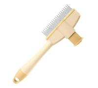 Flea Comb for Cats, Dogs, Flea Remover & Fur Brush Against Hair Loss, Ergonomic Grooming Brush with Emptying Button, Practical for On the Go and at Home