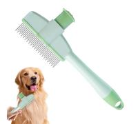 Flea Comb for Dogs, Flea Comb Tick Removal Brush for Kittens, Ergonomic Grooming Brush with Emptying Button, Practical for On the Go and Home