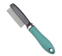 Flea Comb for Removing Fleas - Green Flea Comb with Rotating Tines | Stainless Steel Dog Comb for the Face, Ergonomic Multi-Purpose Brush for Long-Haired Breeds Daily Grooming and Care Routine