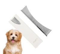 Flea Comb, Stainless Steel Dog Brush for Removing Undercoat and Detangling, Pet Accessories for Older Dogs, Long-Haired Breeds, Daily Use During the Coat Change Season for Puppies