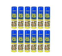 Flea Killer Spray 12 x 200ml Aerosol Animal Flea Dog Cat Tick Protection House