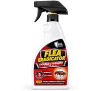 Flea Killer Spray - Double Strength Cypermethrin & Tetramethrin Treatment, Kills Adult Fleas, Eggs & Larvae, Rapid Knockdown, for Carpets, Furniture, Floors, Cracks, Crevices & Surfaces - 500ml