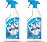 Flea Killer Spray for The Home | 2 x 1 Litre | Flea Treatment For Household & Carpets | Eradicates Flea Infestations Completely | Kills Fleas, Larvae & Eggs on Contact
