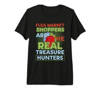 Flea Market Shoppers are The Real Treasure Hunters Thrifting Premium T-Shirt