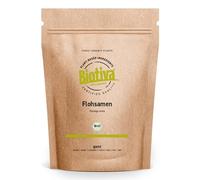 Flea Seeds Organic Whole 1kg - 99% Purity - Resealable Zip Closure - Lactose- and Glutenfree, Vegan - Packed in Germany