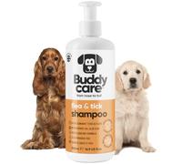 Flea & Tick Dog Shampoo by Buddycare (500ml) Effective Flea Shampoo for Dogs to Help Eliminate Fleas & Ticks Itchy & Sensitive Skin Relief Flea Treatment for Dogs Cleans & Soothes Skin