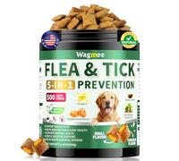Flea & Tick Support for Dogs Chews - 500 Tasty Chicken Flavor Soft Chews, with Pumpkin Seed Extract, Fish Oil, and Vitamins for Dogs, Puppies, All Breeds & Ages.