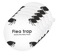 Flea Trap Sticker Disposable Fly Killer Paper Round Simple Installation Glue Discs for Home, Flea Trap,Flea Trap Sticker,Flea Killer, 5pcs