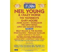 Fleadh Festival 2001 (Crazy Horse, Billy Bragg, Aimee Mann, Waterboys, Gary Moore) - Miniature Poster/Original Magazine Clipping