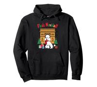 Fleas Navidad Poodle Paris Christmas Holiday cute Pet Pullover Hoodie