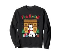 Fleas Navidad Poodle Paris Christmas Holiday cute Pet Sweatshirt