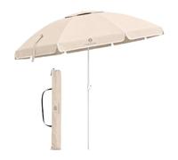 Fleau Beach Set with Sunshade 175 cm - Parasol Set - Including Base and Cover - Beach Set with Beach Mat (Parasol with carrying bag)