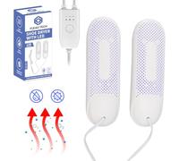 Fleau Portable Shoe Dryer - Compact Household Boot Warmer with UV Function - Electric Shoe Deodorizer with Timer - Home Drying Rack for All Shoes