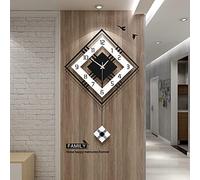 FLEBLE Extra Large Wall Clocks for Living Room Decor Modern Big Silent Pendulum Wall Clock Battery Operated Quartz for Office Indoor 30 Inch Giant Black Wall Clock Home Decorative for Kitchen Bedroom