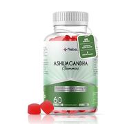 Flebo Ashwagandha High Strength Gummies, Vegan & Gluten-Free I Stress & Anxiety Relief for Adults, Ashwagandha Gummies Supplement for Relaxation and Wellness 60 Two - A - Day I Apple Flavor