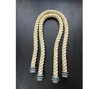 Flechae New 65Cm 1 Pair Soft Nature Rope Handle O Bag Handles Handbag Strap Bag Parts Accessories DIY Women's Bags(Brown)