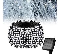 Flechllary Solar String Lights Outdoor, 100 LED Extra-Long39FT Solar Powered Lights with 8 Lighting Modes, Waterproof Outdoor Lighting Decoration for Garden, Patio, Balcony, Xmas, Wedding, Party