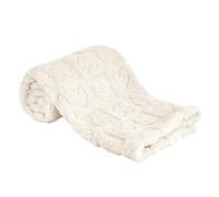 Fleece Baby Blanket Heart Checkered Blanket, Ultra Soft Cozy Baby Blankets for Boys Girls, Fluffy Infant Toddler Newborn Receiving Blankets for Crib Stroller 30”×40” (Cream)