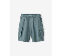 Fleece Battle Shorts for Boys, JONEN aqua green