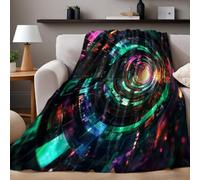Fleece Bed Blanket Throw Blanket Tunnels and portals Plush Microfiber Throw for Bedroom Travel Soft Blanket