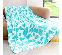 Fleece Blanket Blue Throw Blanket Soft Fluffy Blanket Throw