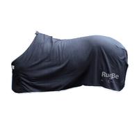 RugBe Economic Fleece Blanket, Black, 105 cm