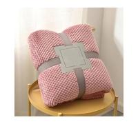 fleece blanket Fluffy Coral Velvet Blanket Flannel Plush Comfortable Thickened And Warm Soft Sofa Throw For Room Luxury home bed(Dark Pink,150x200cm)
