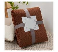 fleece blanket Fluffy Coral Velvet Blanket Flannel Plush Comfortable Thickened And Warm Soft Sofa Throw For Room Luxury home bed(Coffee,150x200cm)
