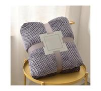 fleece blanket Fluffy Coral Velvet Blanket Flannel Plush Comfortable Thickened And Warm Soft Sofa Throw For Room Luxury home bed(Purple,150x200cm)