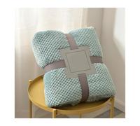 fleece blanket Fluffy Coral Velvet Blanket Flannel Plush Comfortable Thickened And Warm Soft Sofa Throw For Room Luxury home bed(Light Blue,70x100cm)